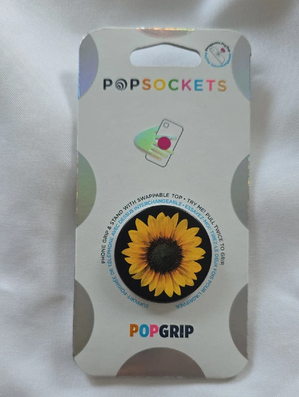 PopSocket PopGrip Sunflower Phone Grip - Yellow & Black